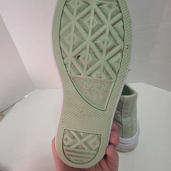 Converse All Star Chuck Taylor Mint Green High Top Shoes Sz 6 A01800C - Picture 11 of 13